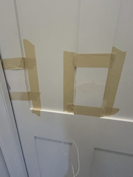 Repairing an interior door and its hardware in a Pinellas County home