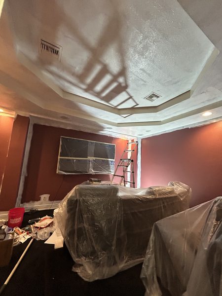 Media room before repainting and finish work, Pinellas County